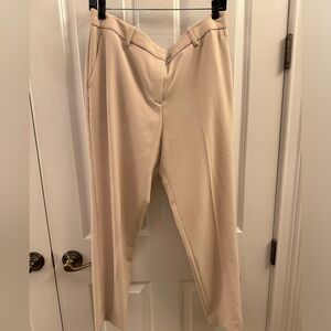 Theory Size 12 Women’s Creme Trousers